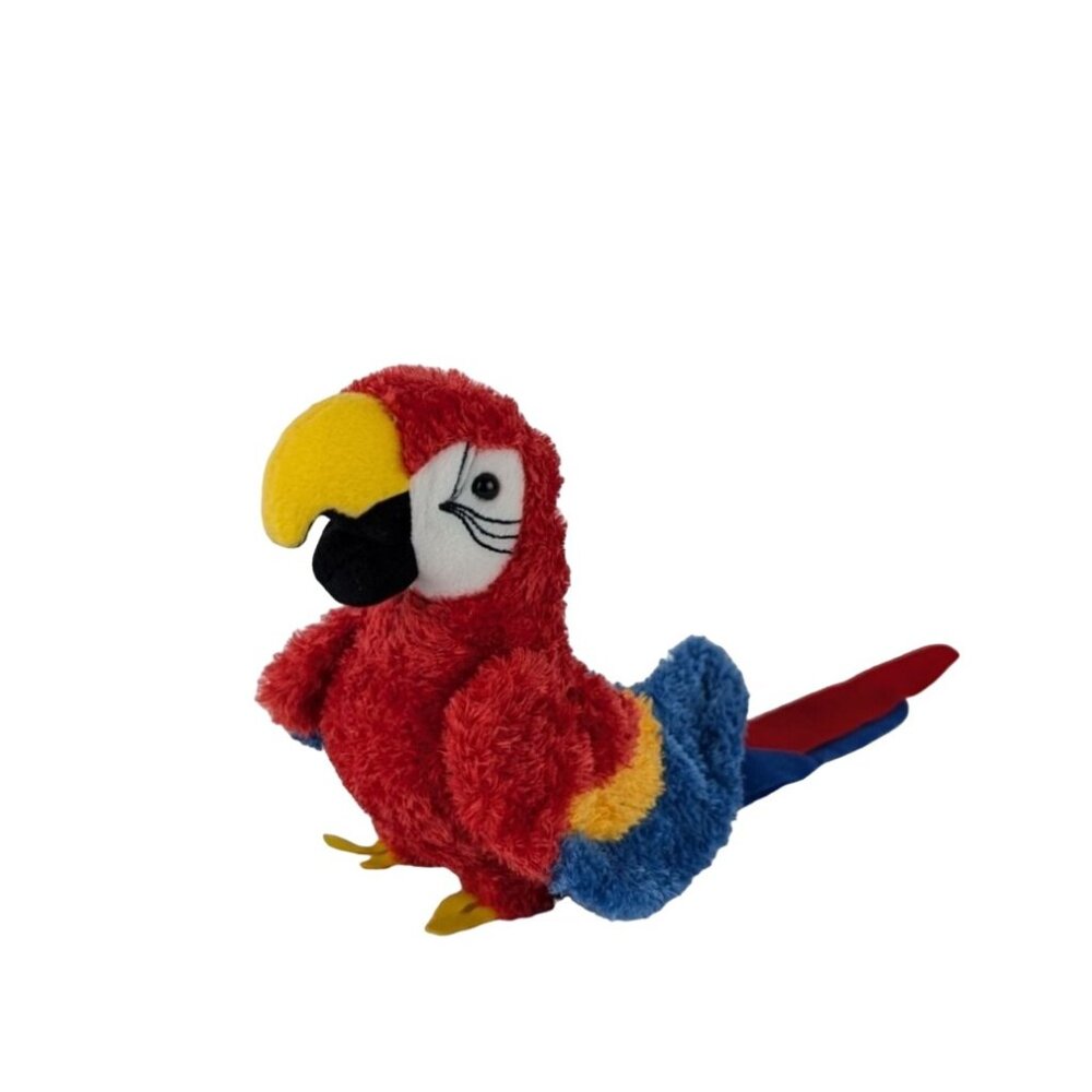 Douglas Gabby Red Parrot 7" Plush‎ #3740 Stuffed Animal Toy Tropical Bird 2009